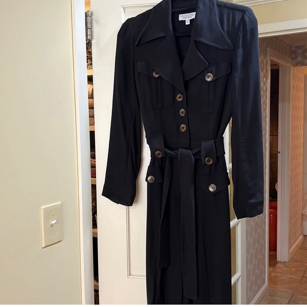 Other Stories Jumpsuit in Black with Tortoise buttons